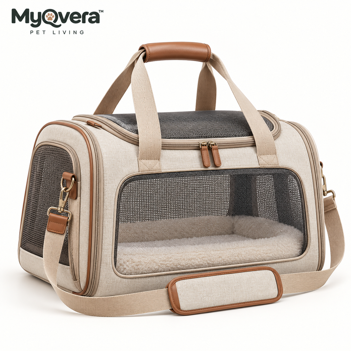 Myqvera™ Breathable Soft Pet Travel Carrier Bag