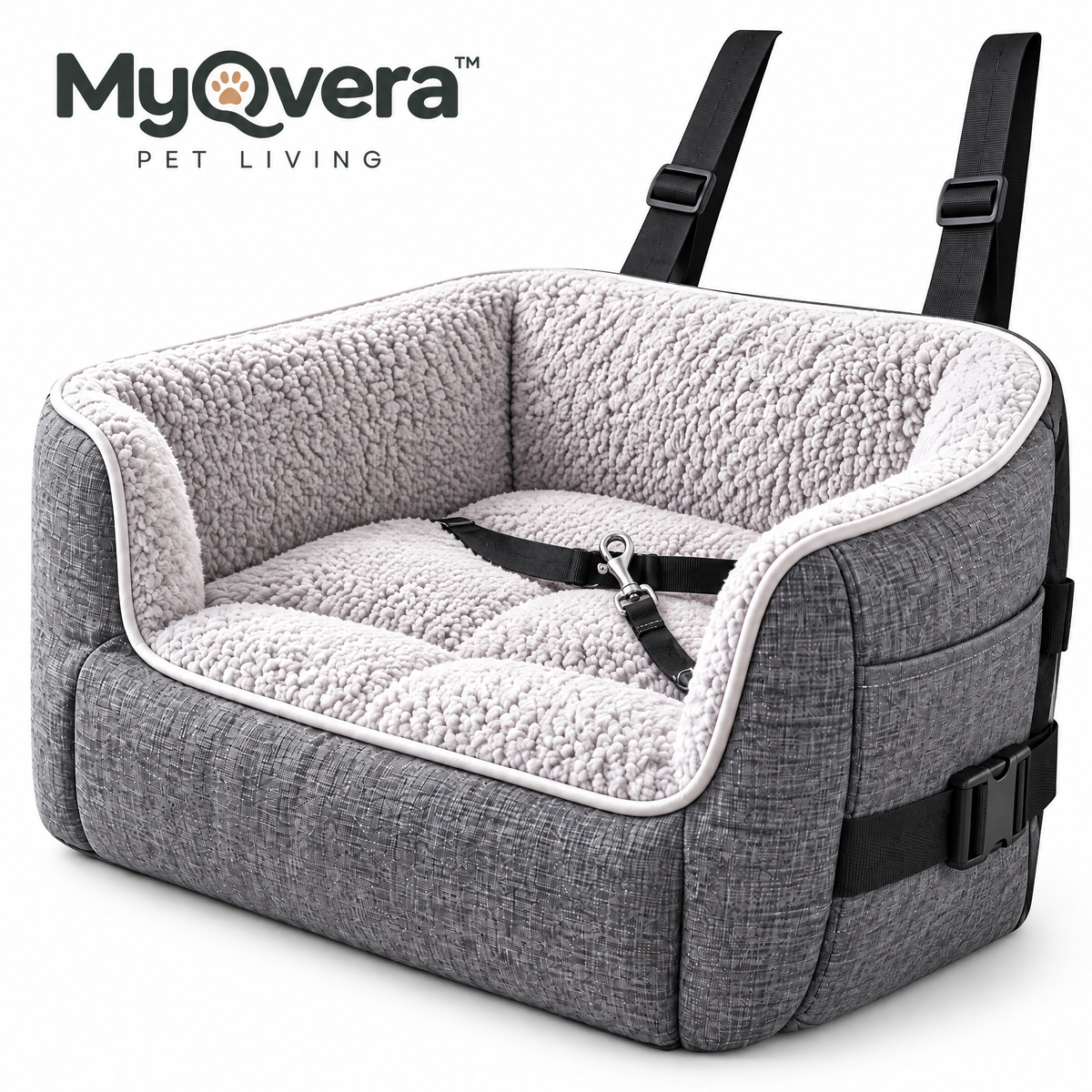 Myqvera™ Premium Pet Car Travel Bed
