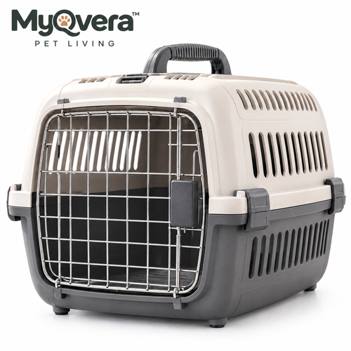 Myqvera™ Safe & Comfortable Pet Carrier Crate