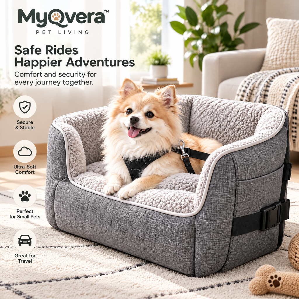 Myqvera™ Premium Pet Car Travel Bed