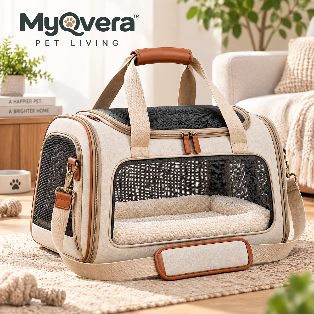 Myqvera™ Breathable Soft Pet Travel Carrier Bag