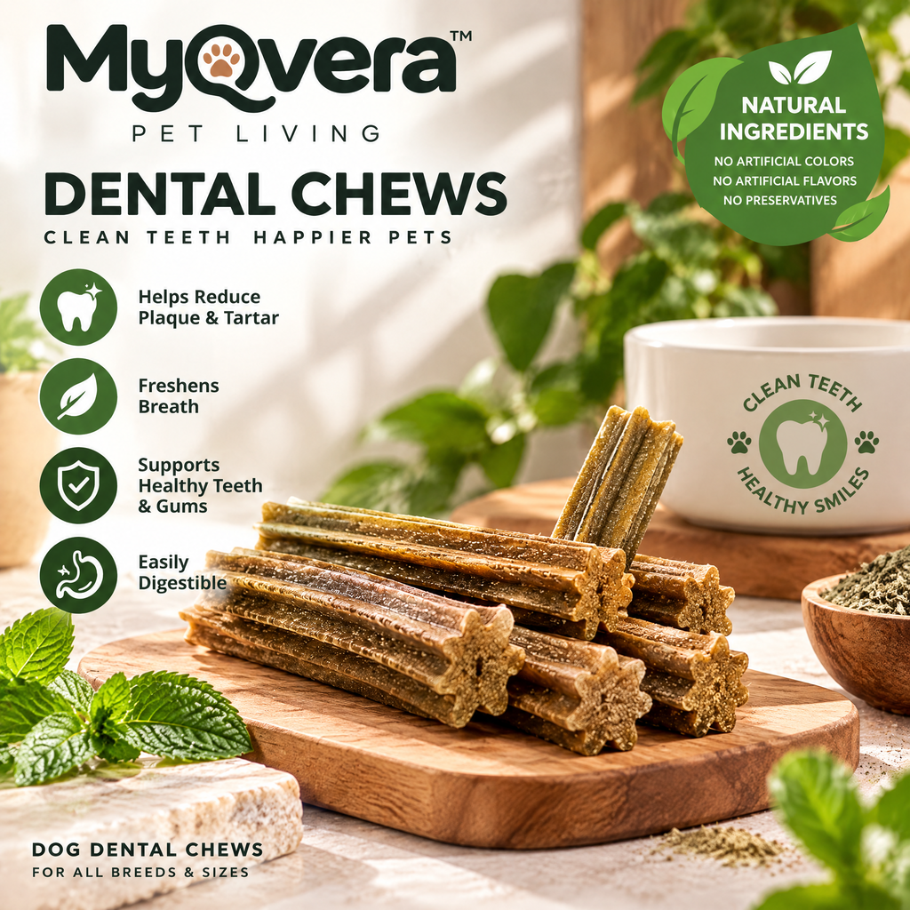 Myqvera™ Natural Dental Chews for Dogs