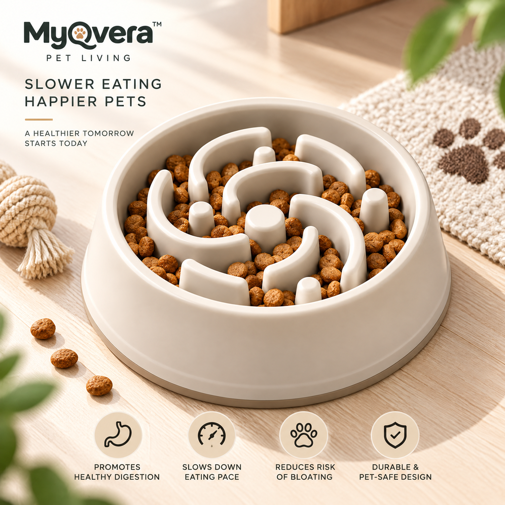Myqvera™ Slow Feeder Puzzle Dog Bowl