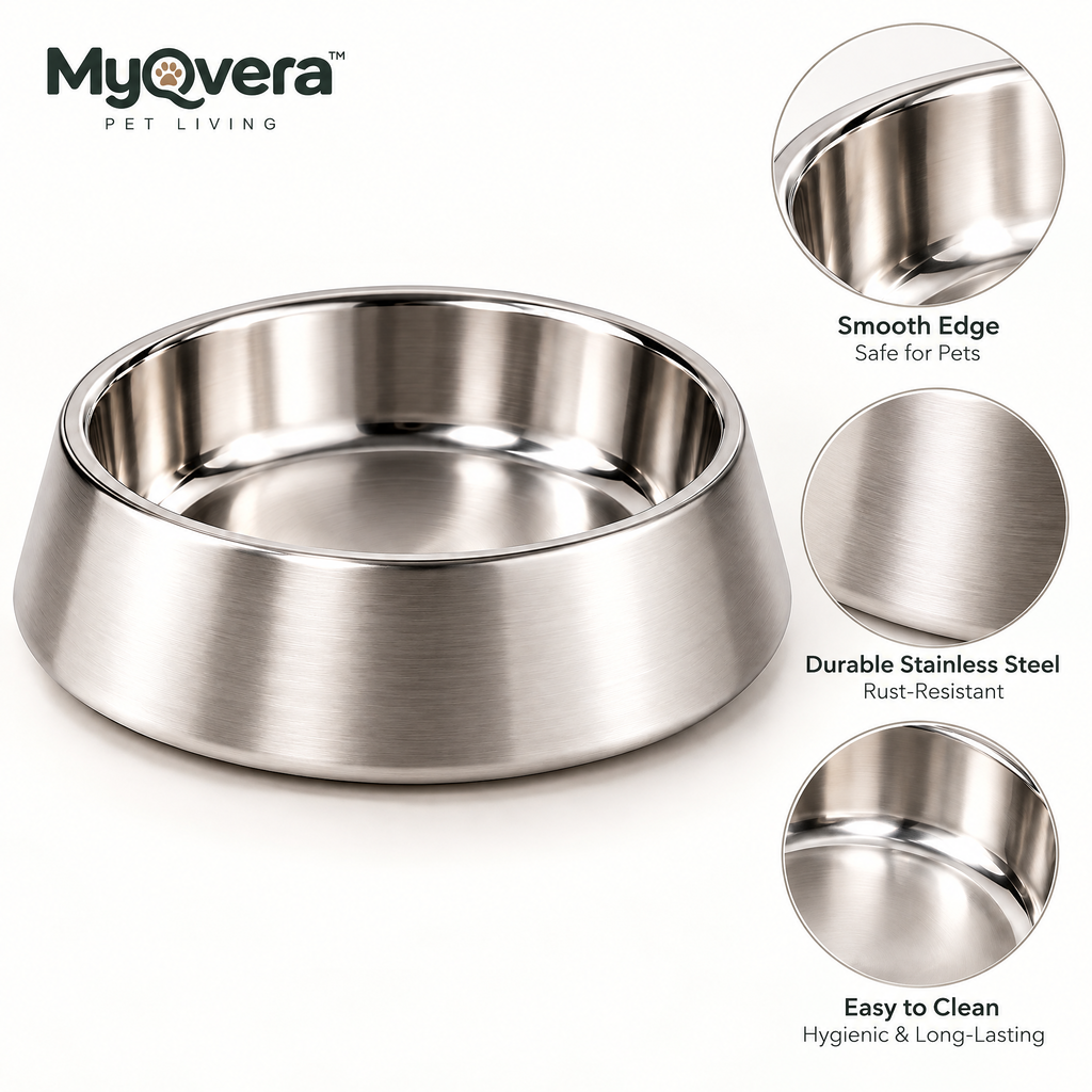 Myqvera™ Premium Stainless Steel Pet Bowl