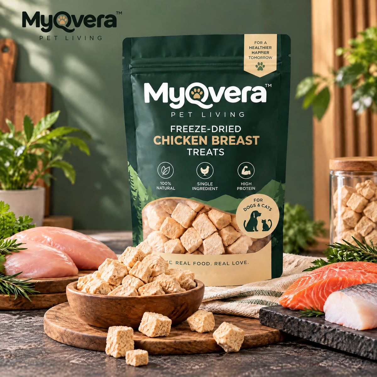 Myqvera™ Freeze-Dried Chicken Breast Treats
