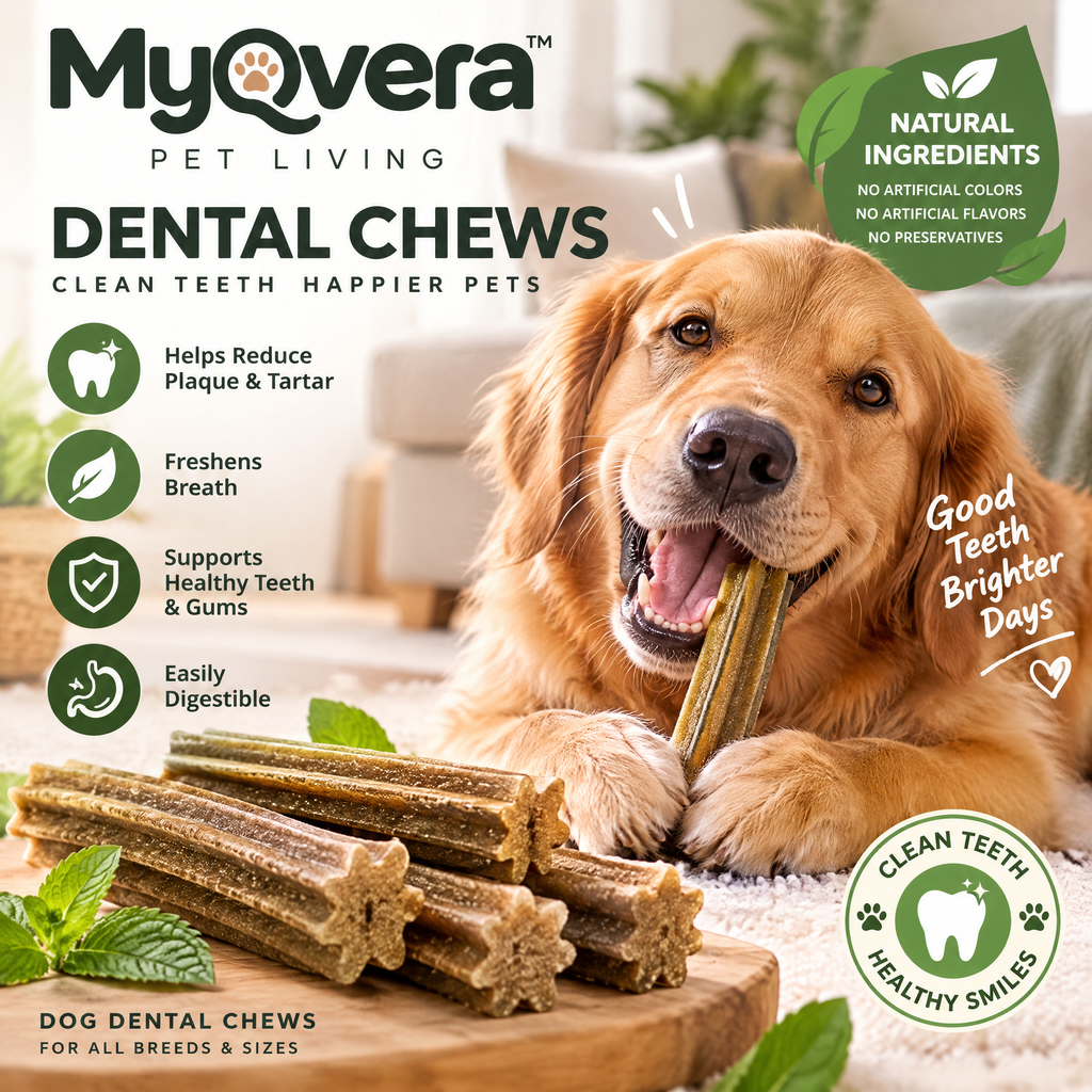 Myqvera™ Natural Dental Chews for Dogs