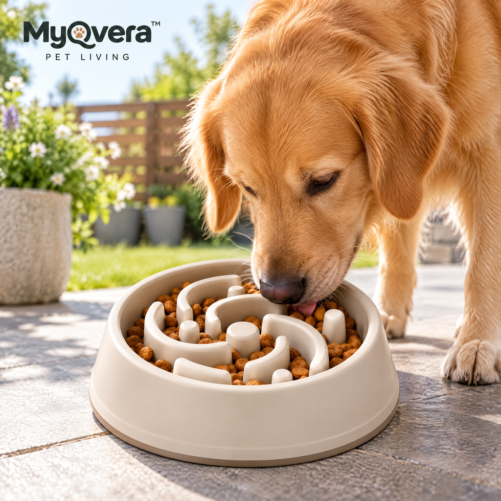 Myqvera™ Slow Feeder Puzzle Dog Bowl